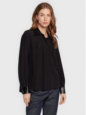 Priliehavá košeľa Sisley čierna