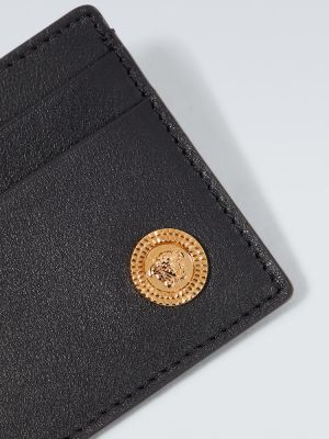 Kožni novčanik Versace crna