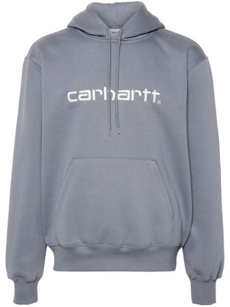 Brodeerattu huppari Carhartt Wip harmaa