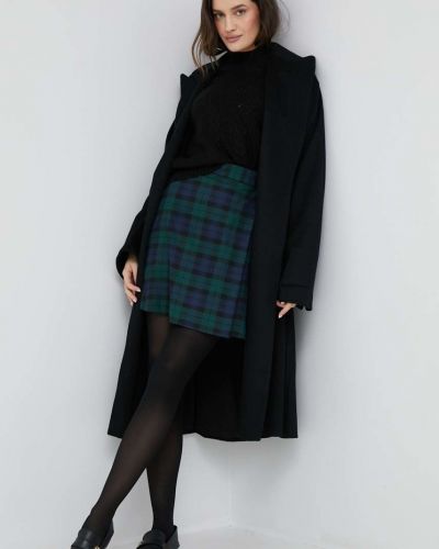 Черное шерстяное пальто Polo Ralph Lauren