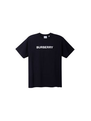 Хлопковая футболка с принтом оверсайз Burberry