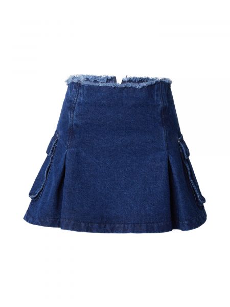 Džínsová sukňa Glamorous modrá