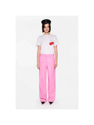 Pantalones de cuero de cuero sintético Stand Studio rosa