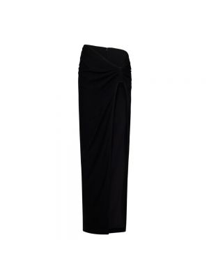 Długa spódnica z krepy Monot czarna