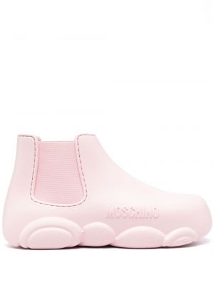 Обувки до глезена Moschino розово