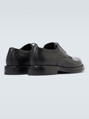 Кожени обувки в стил дерби Dolce&gabbana черно