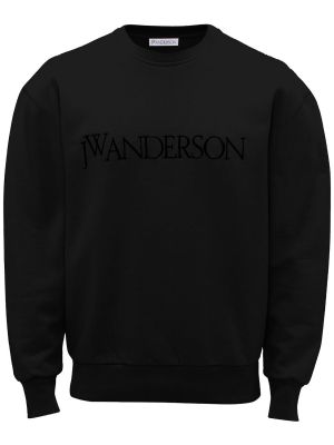 Džersis medvilninis siuvinėtas džemperis Jw Anderson juoda