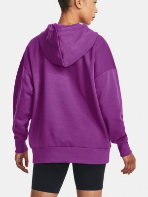 Fleece hoodie Under Armour lila