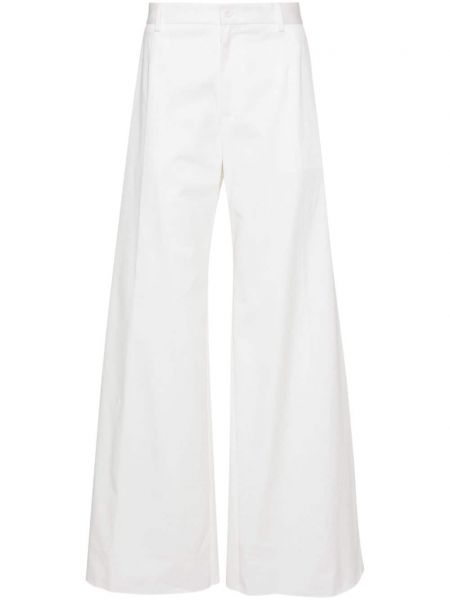 Pantaloni cu croială lejeră Dolce & Gabbana alb