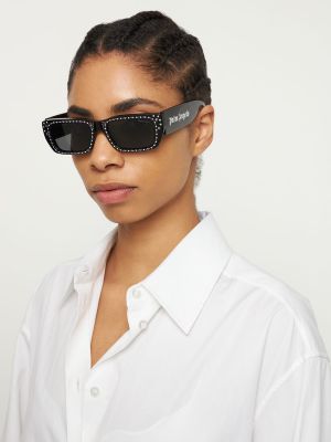 Okulary przeciwsłoneczne Moncler Genius czarne