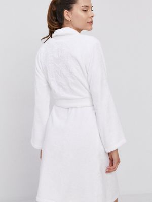 Білий бавовняний халат Kenzo