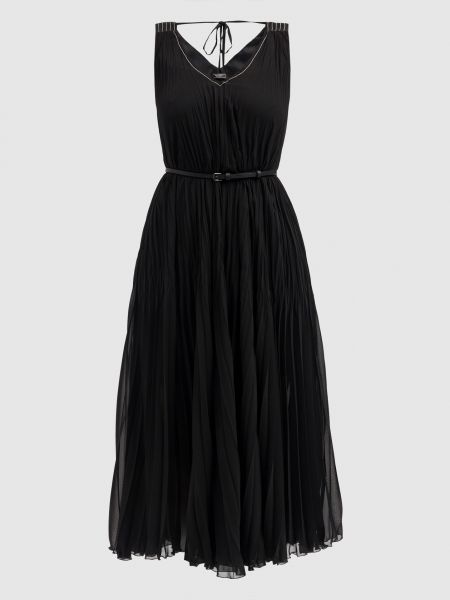 Плісирована сукня міді Peserico чорна