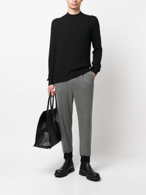 Sweter wełniany Tagliatore czarny