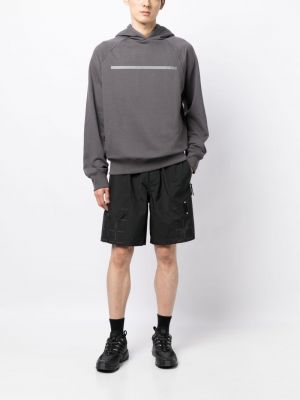 Reflektierender hoodie aus baumwoll A-cold-wall* grau