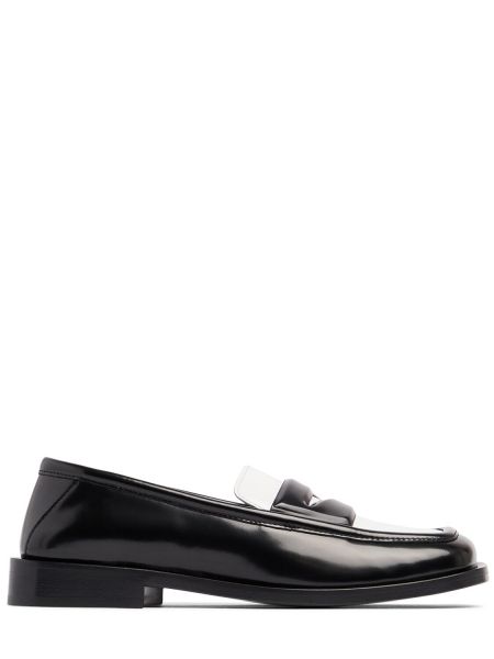 Skinn loafers The Attico hvit