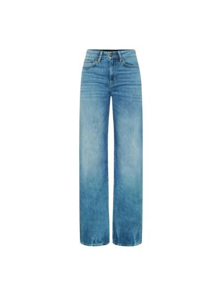 Niebieskie proste jeansy relaxed fit Drykorn