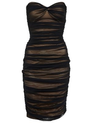 Мрежеста рокля Norma Kamali черно