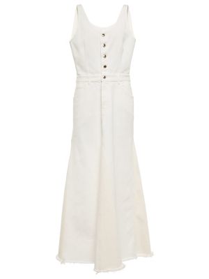 Джинсовое платье макси Chloã©, белый