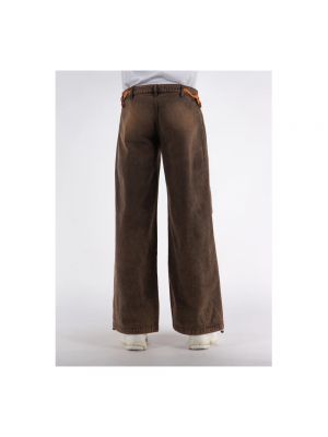 Pantalones de cintura baja Aries marrón