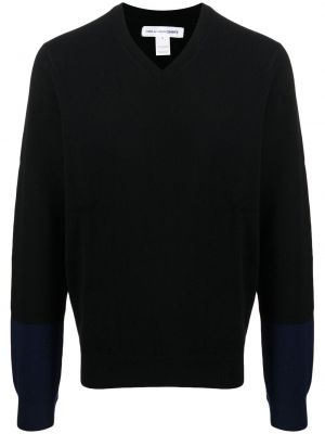 Пуловер с v-образно деколте Comme Des Garçons черно