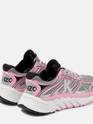 Hálós sneakers Kenzo rózsaszín