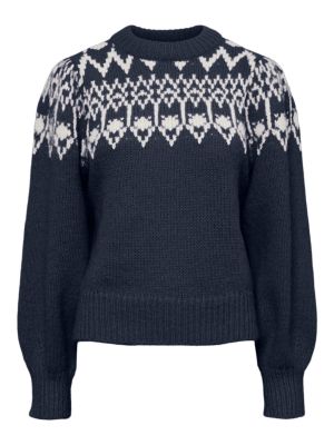 Priliehavý sveter s dlhými rukávmi z polyesteru Pieces Curve