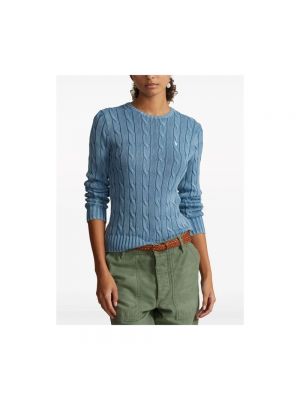 Jersey de algodón de tela jersey Ralph Lauren azul