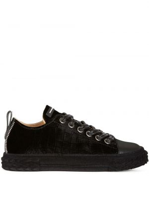 Sneakers i sammet Giuseppe Zanotti svart