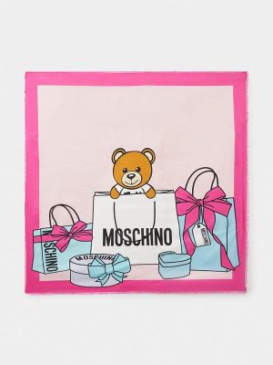 Платок Moschino розовый