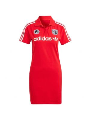 Платье из джерси Adidas Originals красное