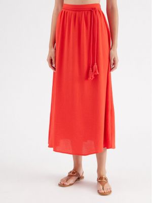 Maksi suknja Vero Moda crvena