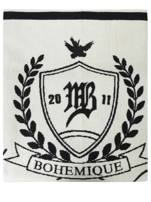 Шерстяной шарф Maison Bohemique белый