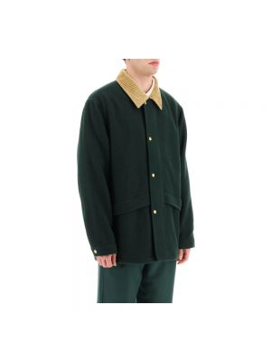 Zielony płaszcz puchowy Drole De Monsieur