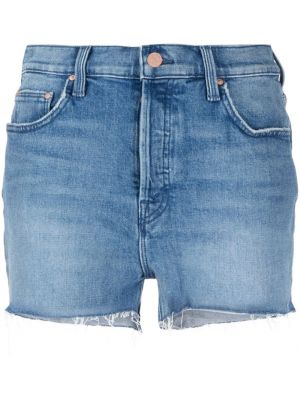 Kratke jeans hlače Mother modra