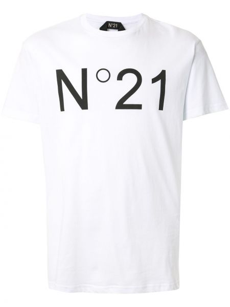 Camiseta con estampado Nº21 blanco