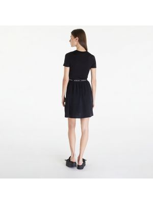 Μini φόρεμα με κοντό μανίκι Calvin Klein μαύρο