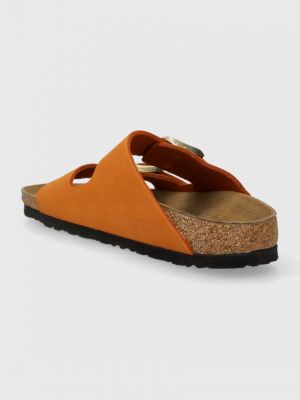 Papuci din nubuc Birkenstock portocaliu