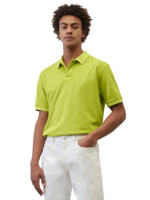 Поло тениска с копчета Marc O'polo зелено