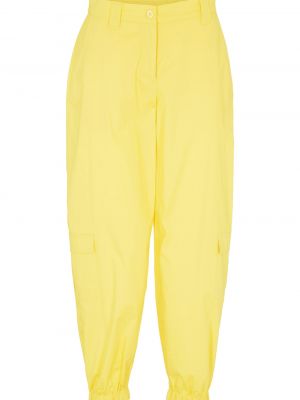 Bavlněné cargo kalhoty Bonprix - žlutá