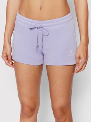 Shorts de sport à motif chevrons à motif étoile Converse violet