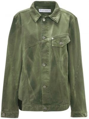 Jeansjacke mit geknöpfter Jw Anderson grün