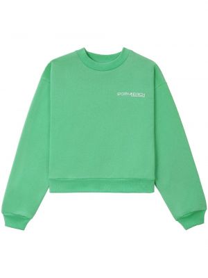 Пуловер с принт Sporty & Rich зелено