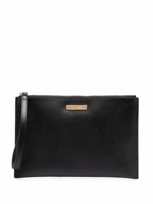 Bolso clutch con cremallera Dsquared2 negro