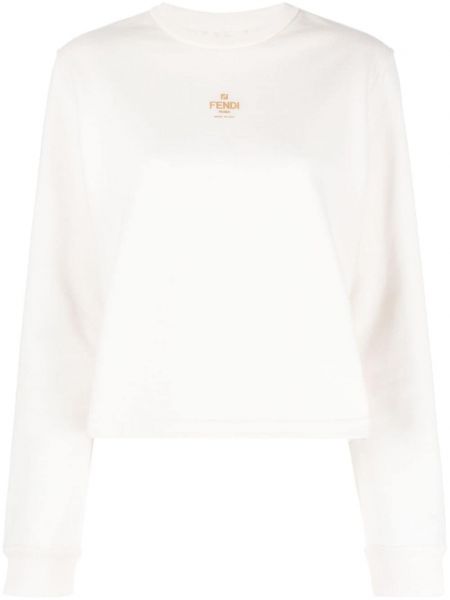 T-shirt mit print Fendi weiß