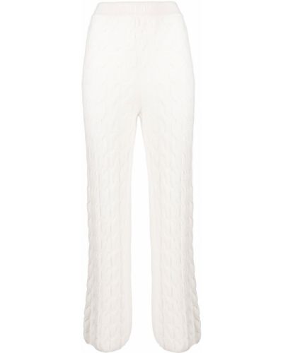 Кашмирени прав панталон Lisa Yang бяло