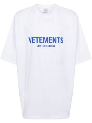Bombažna majica s potiskom Vetements