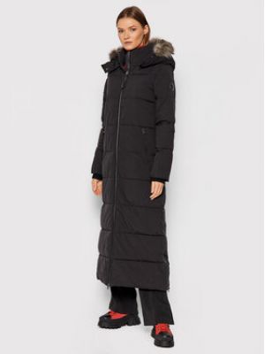 Priliehavý zimný kabát Calvin Klein čierna