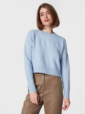 Bombažni pulover Cotton On modra