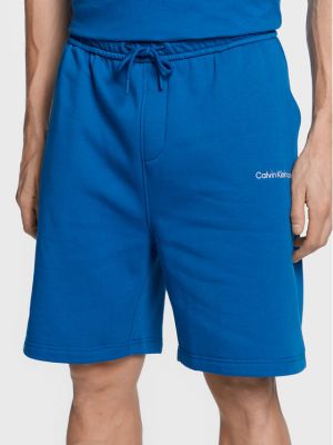 Pantaloncini sportivi Calvin Klein Jeans blu