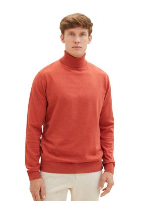 Pull col roulé Tom Tailor rouge